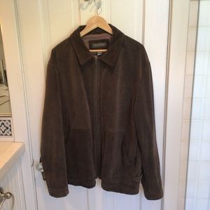 Banana Republic men brown leather jacket